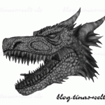 Digitale Zeichnung Drache / Dragon