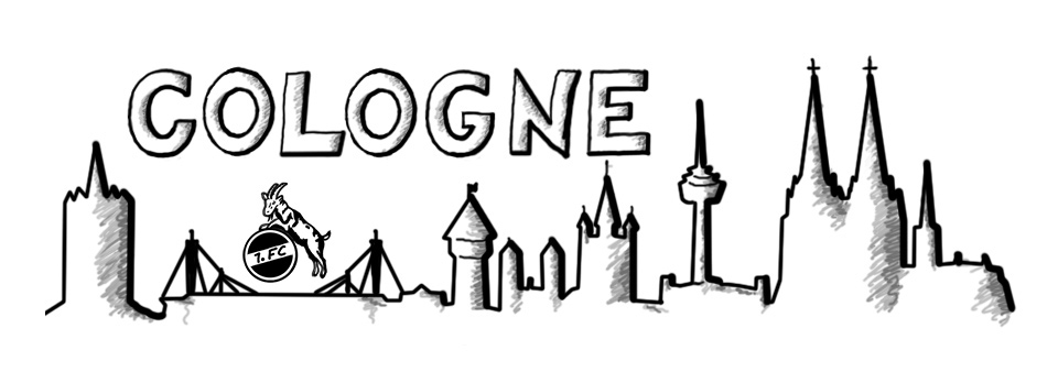 Gezeichnete Köln / Cologne Skyline