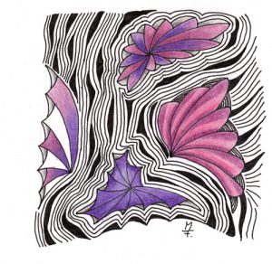Zentangle für Diva Challenge 185