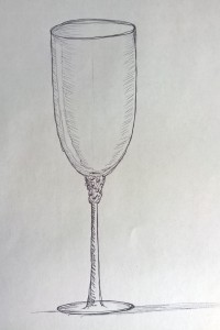 Sketch - Sektglas