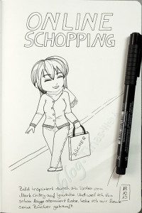Inktober: Chibi - Online Shopping