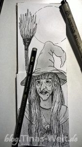 Inktober: Tusche Hexe