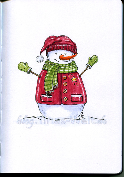 Ein Schneemann zum ersten Advent