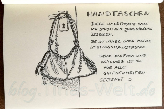 Quick Sketch #7 - alte Handtasche