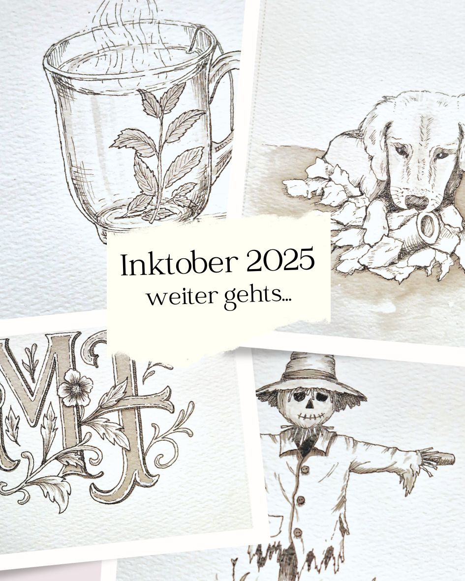 Inktober 2025 Fortsetzung Blog Tinas Welt de